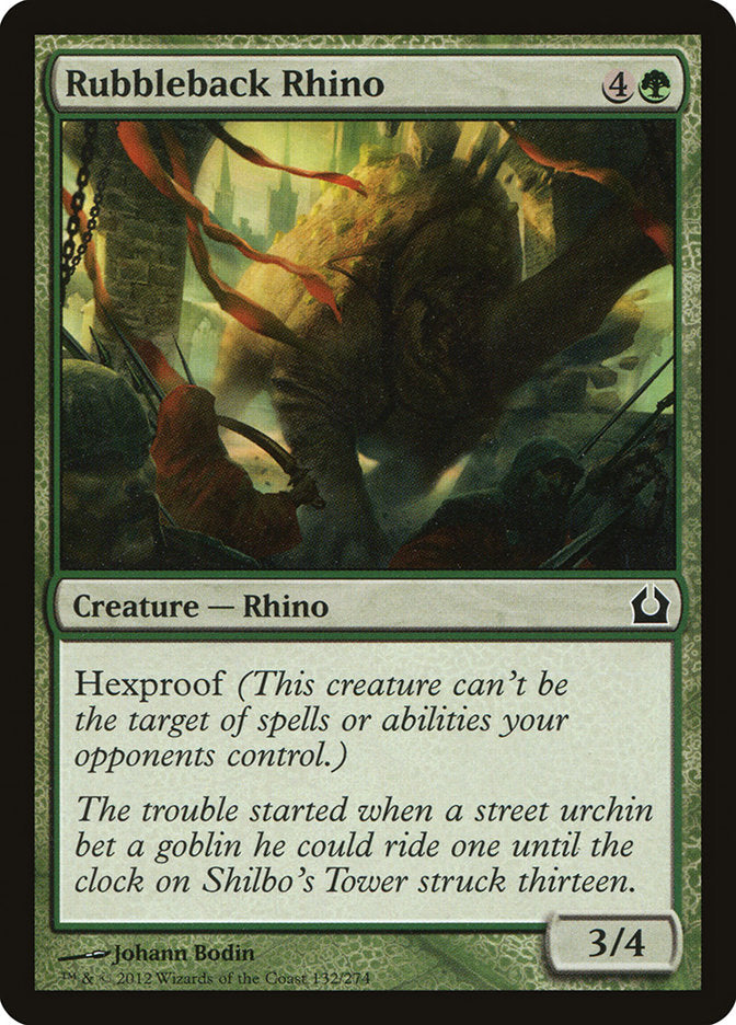 Rubbleback Rhino [Return to Ravnica] | Gate City Games LLC