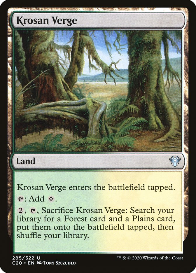Krosan Verge [Commander 2020] | Gate City Games LLC