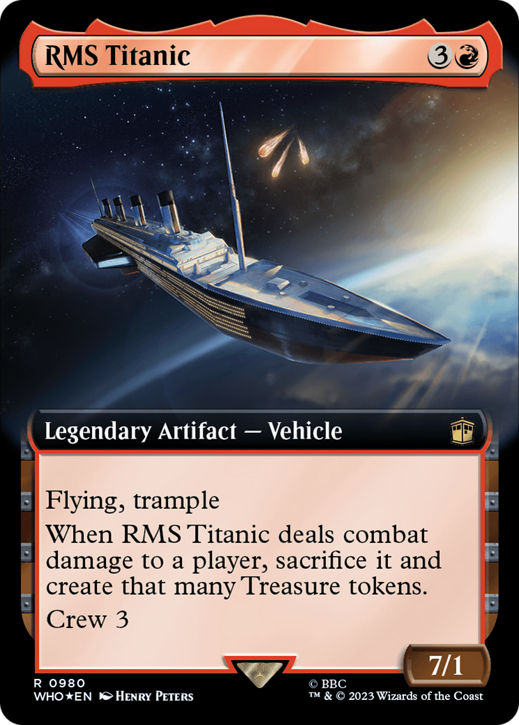 RMS Titanic (Extended Art) (Surge Foil) [Doctor Who] | Gate City Games LLC