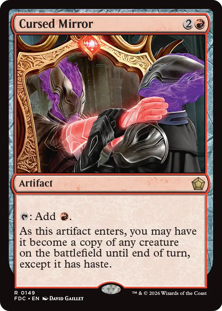 Cursed Mirror [Foundations Commander] | Gate City Games LLC