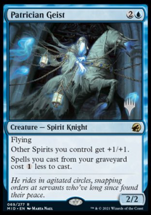 Patrician Geist (Promo Pack) [Innistrad: Midnight Hunt Promos] | Gate City Games LLC