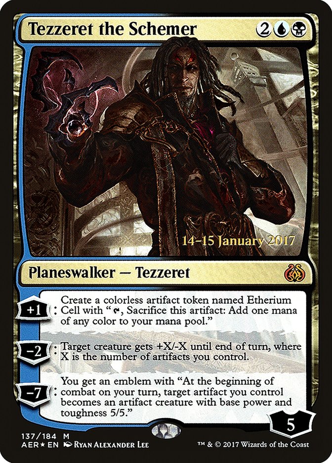 Tezzeret the Schemer [Aether Revolt Prerelease Promos] | Gate City Games LLC