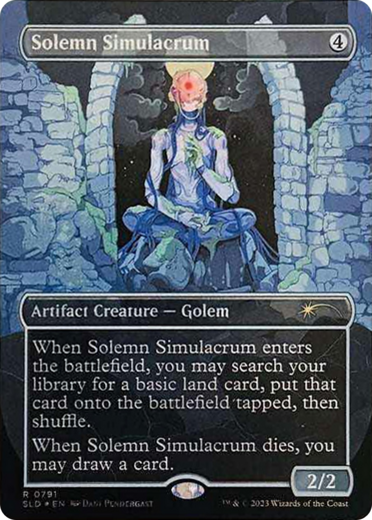 Solemn Simulacrum (0791) (Borderless) [Secret Lair Drop Series] | Gate City Games LLC