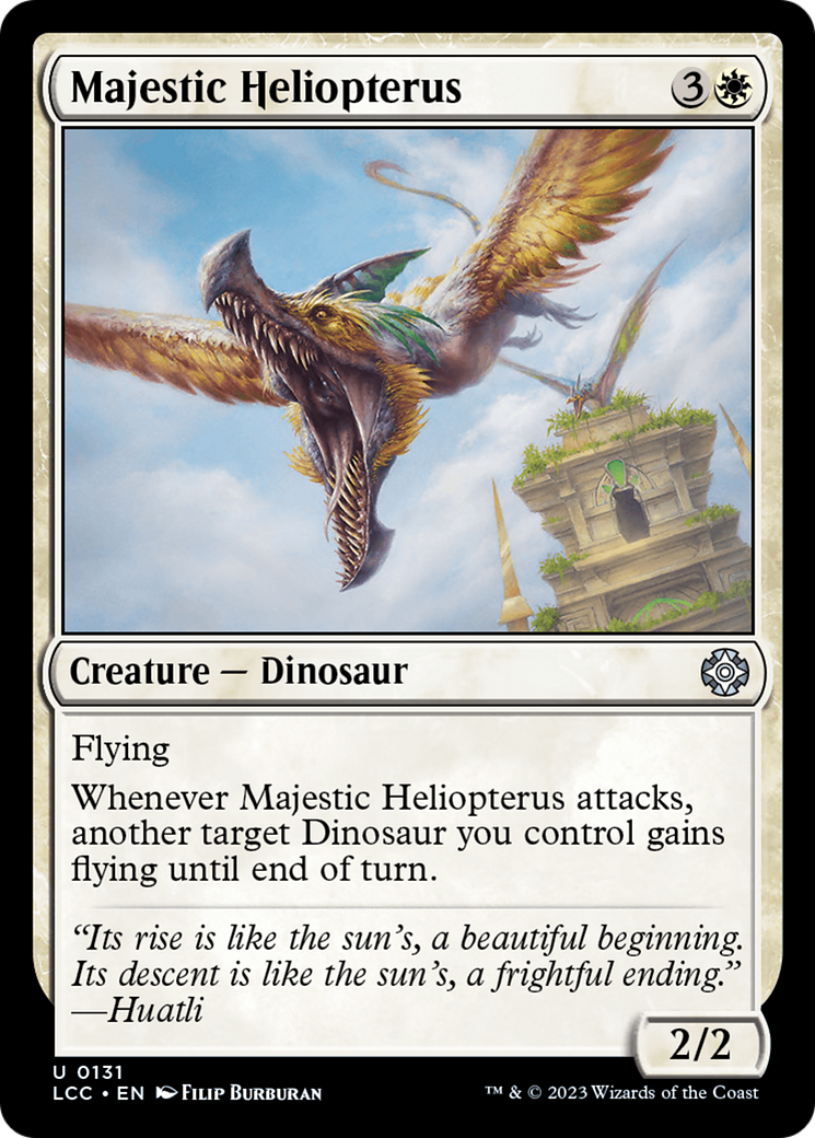 Majestic Heliopterus [The Lost Caverns of Ixalan Commander] | Gate City Games LLC