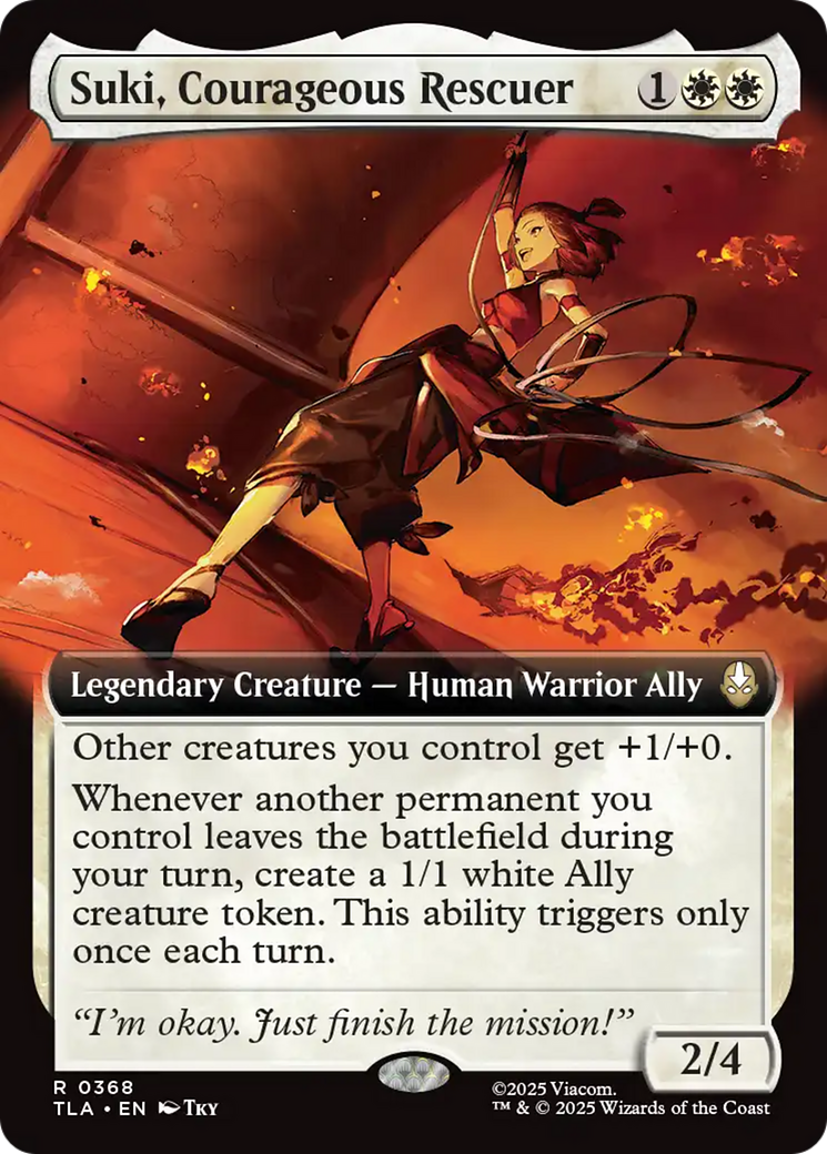 Suki, Courageous Rescuer (Extended Art) [Avatar: The Last Airbender] | Gate City Games LLC
