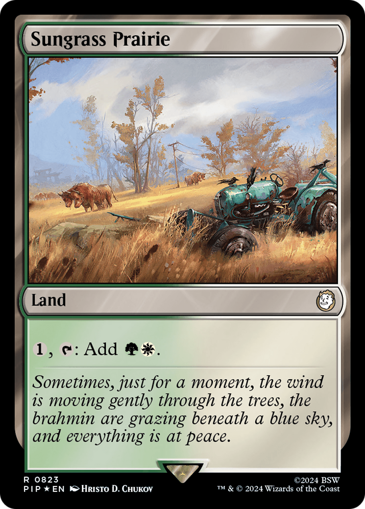 Sungrass Prairie (Surge Foil) [Fallout] | Gate City Games LLC