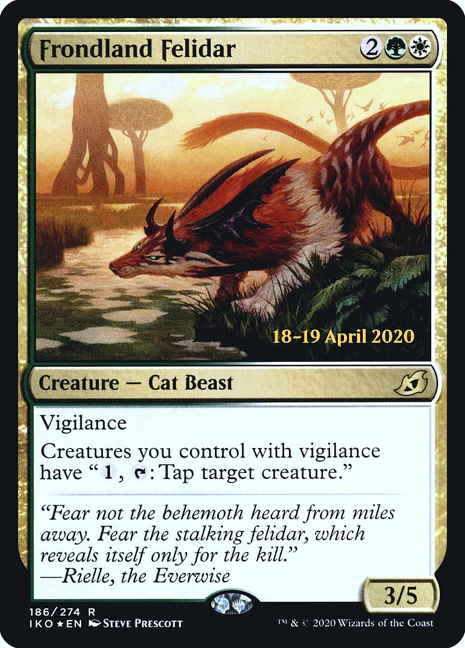 Frondland Felidar [Ikoria: Lair of Behemoths Prerelease Promos] | Gate City Games LLC
