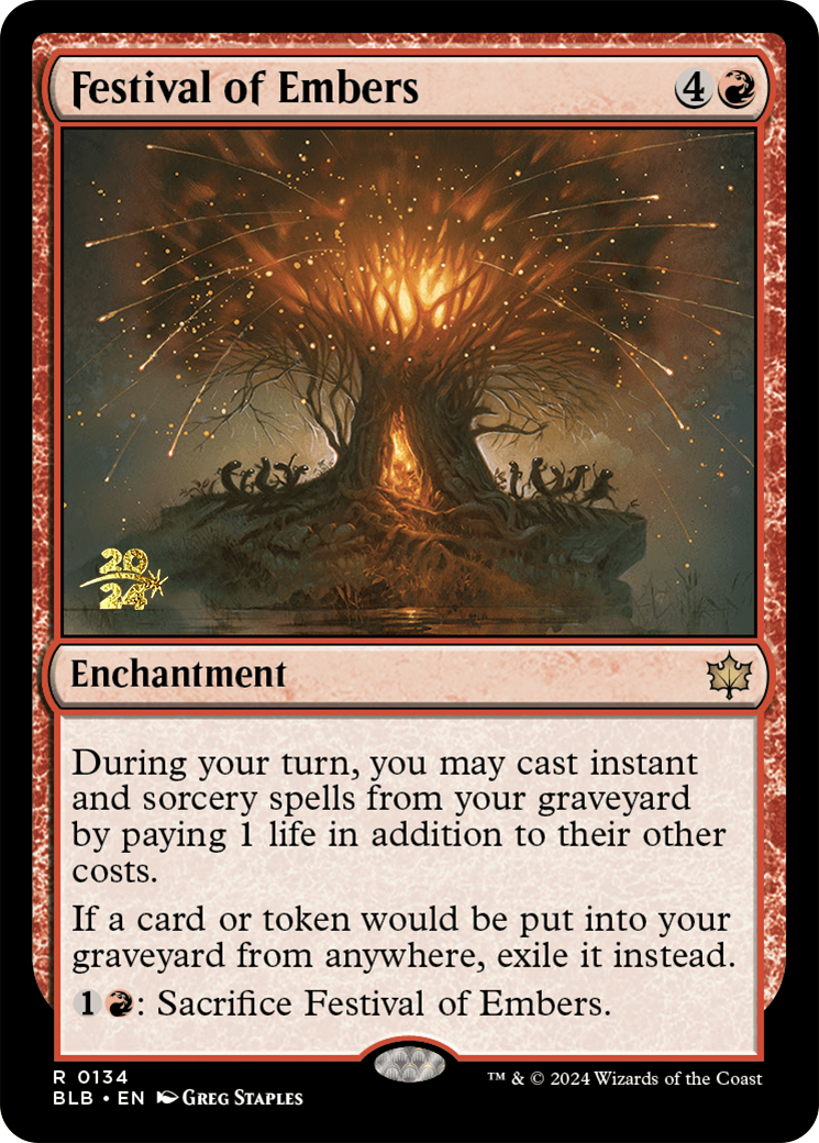 Festival of Embers [Bloomburrow Prerelease Promos] | Gate City Games LLC