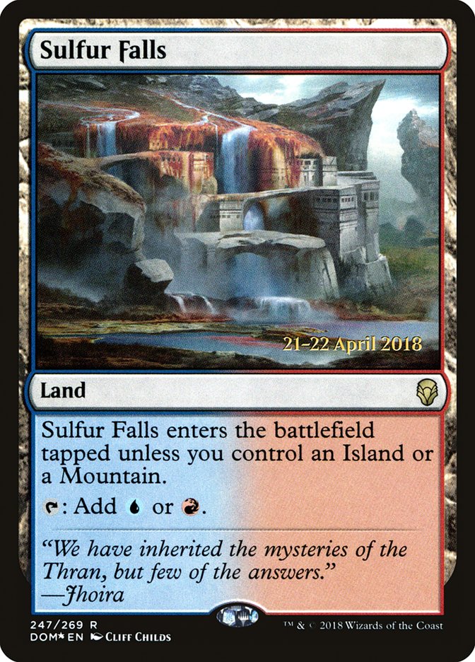 Sulfur Falls [Dominaria Prerelease Promos] | Gate City Games LLC