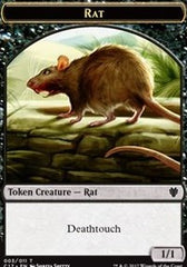 Rat // Cat Double-Sided Token [Commander 2017 Tokens] | Gate City Games LLC