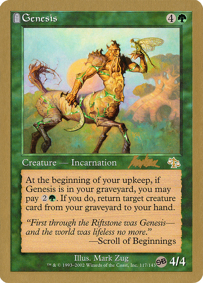 Genesis (Brian Kibler) (SB) [World Championship Decks 2002] | Gate City Games LLC