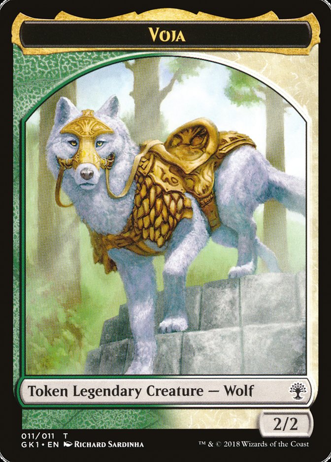 Voja // Saproling Double-Sided Token [Guilds of Ravnica Guild Kit Tokens] | Gate City Games LLC