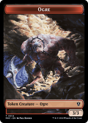 Soldier // Ogre Double-Sided Token [Murders at Karlov Manor Commander Tokens] | Gate City Games LLC