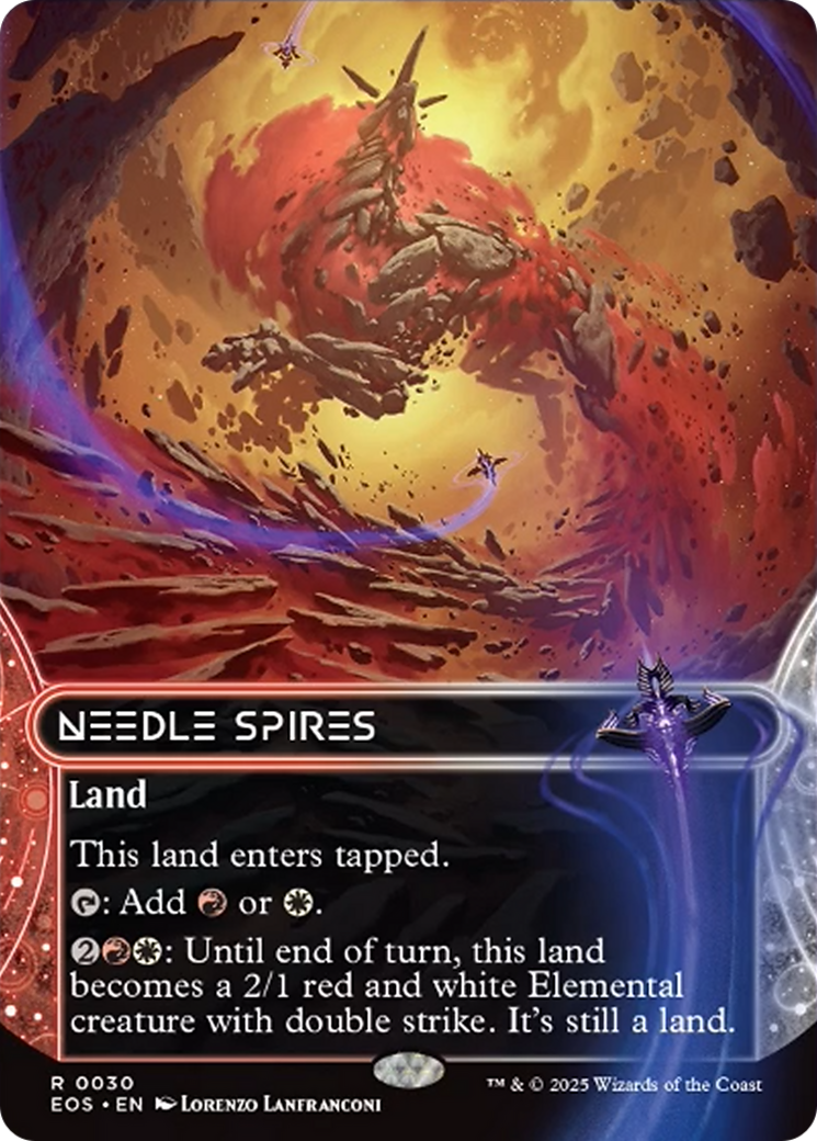 Needle Spires (0030) (Borderless) [Edge of Eternities: Stellar Sights] | Gate City Games LLC