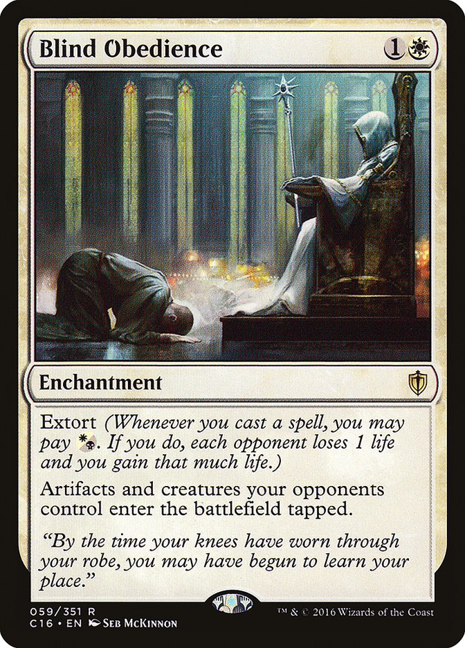 Blind Obedience [Commander 2016] | Gate City Games LLC