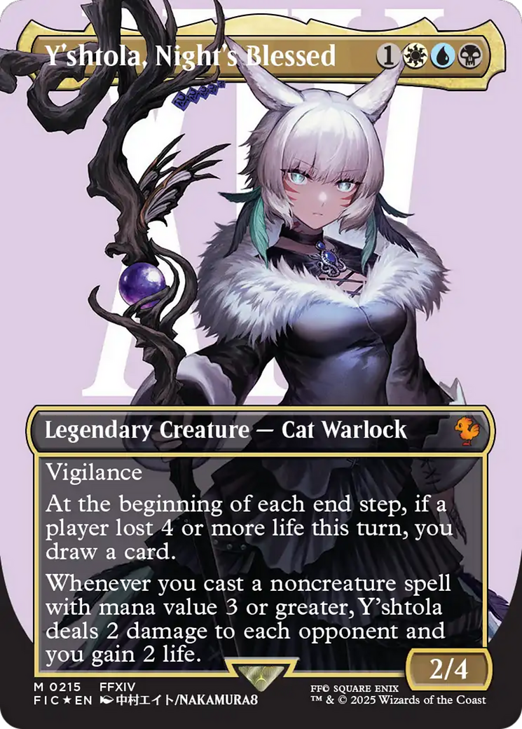 Y'shtola, Night's Blessed (Borderless) (Surge Foil) [FINAL FANTASY Commander] | Gate City Games LLC