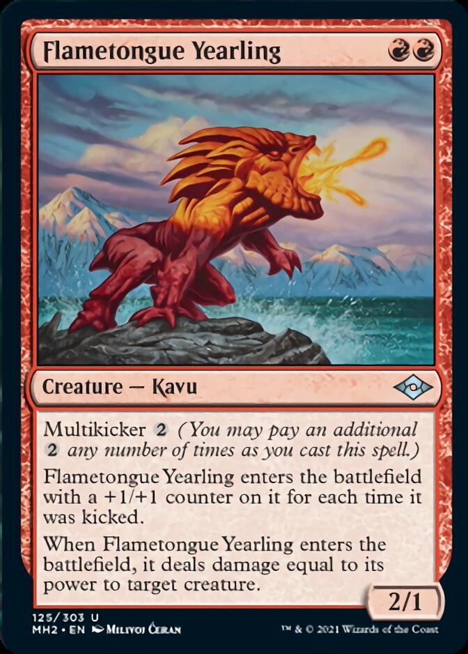 Flametongue Yearling [Modern Horizons 2] | Gate City Games LLC