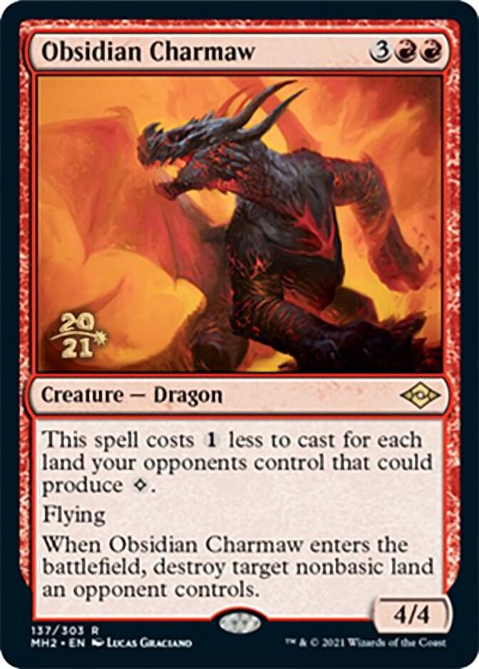 Obsidian Charmaw [Modern Horizons 2 Prerelease Promos] | Gate City Games LLC