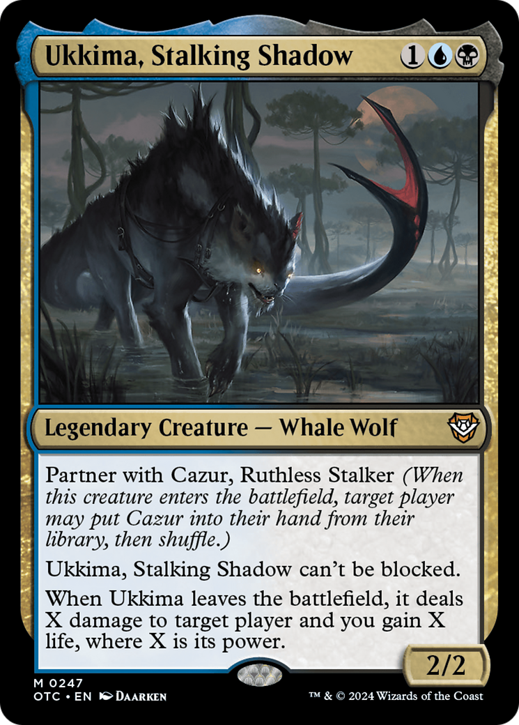 Ukkima, Stalking Shadow [Outlaws of Thunder Junction Commander] | Gate City Games LLC