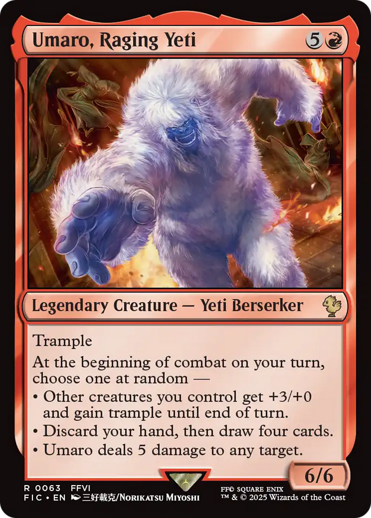 Umaro, Raging Yeti [FINAL FANTASY Commander] | Gate City Games LLC