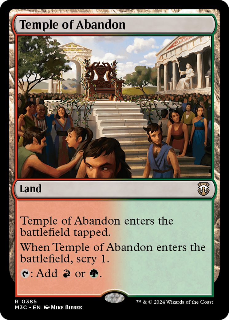 Temple of Abandon (Ripple Foil) [Modern Horizons 3 Commander] | Gate City Games LLC