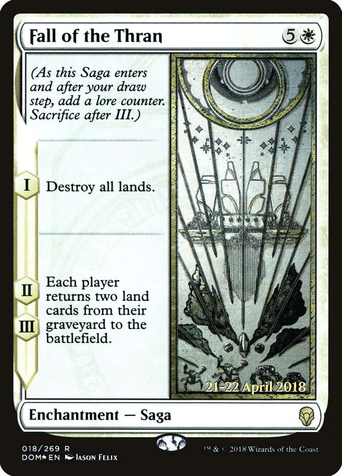 Fall of the Thran [Dominaria Prerelease Promos] | Gate City Games LLC