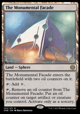 The Monumental Facade (Promo Pack) [Phyrexia: All Will Be One Promos] | Gate City Games LLC