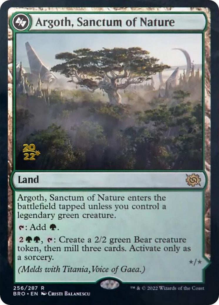 Argoth, Sanctum of Nature [The Brothers' War Prerelease Promos] | Gate City Games LLC