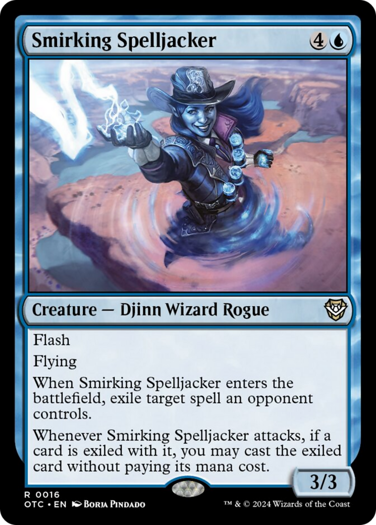 Smirking Spelljacker [Outlaws of Thunder Junction Commander] | Gate City Games LLC