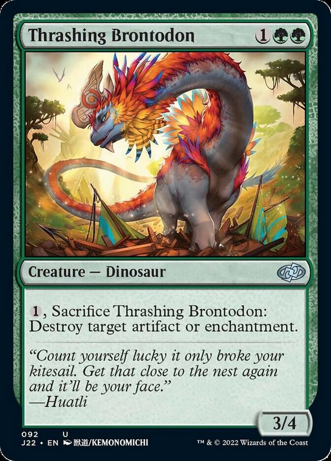 Thrashing Brontodon [Jumpstart 2022] | Gate City Games LLC