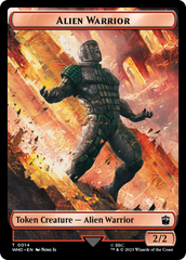 Alien Angel // Alien Warrior Double-Sided Token [Doctor Who Tokens] | Gate City Games LLC