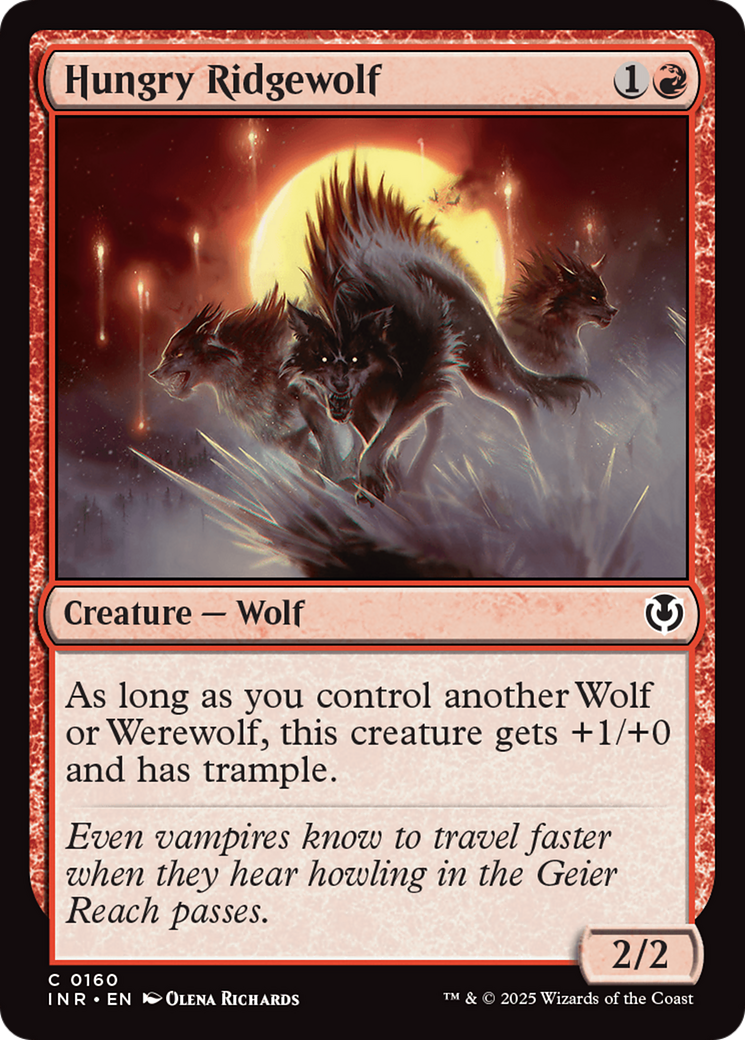 Hungry Ridgewolf [Innistrad Remastered] | Gate City Games LLC