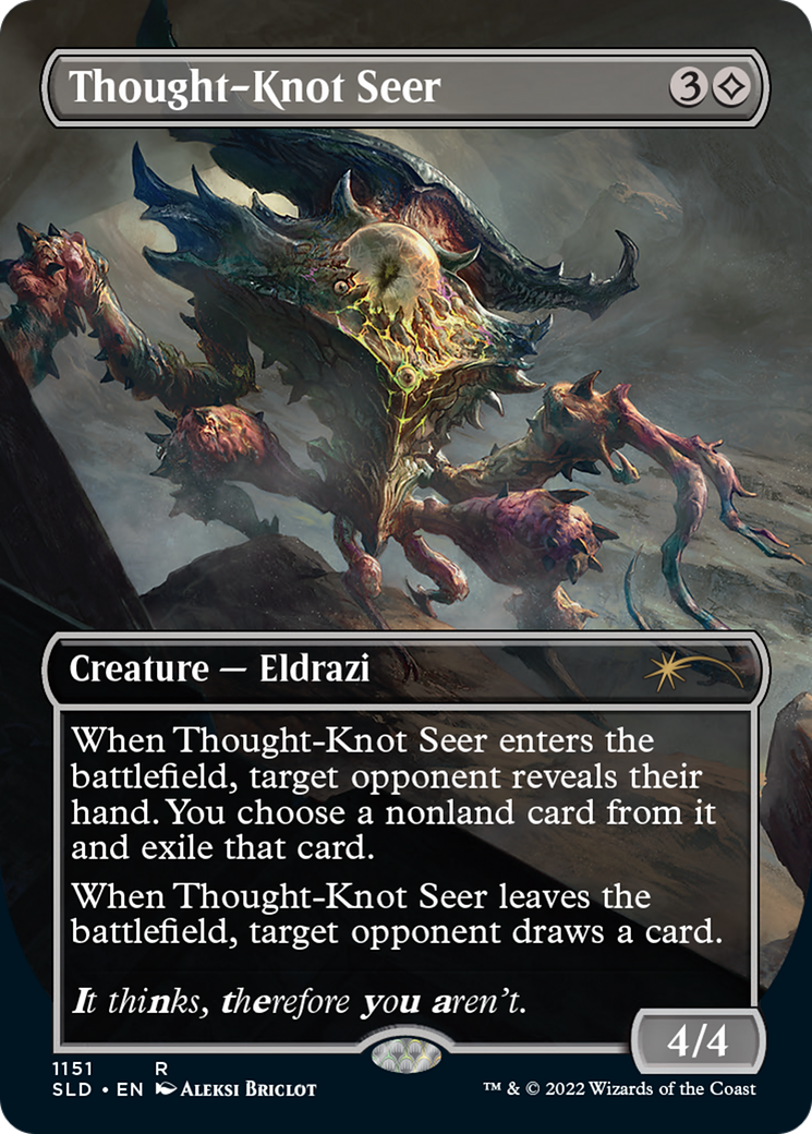 Thought-Knot Seer (1151) (Borderless) [Secret Lair Drop Series] | Gate City Games LLC