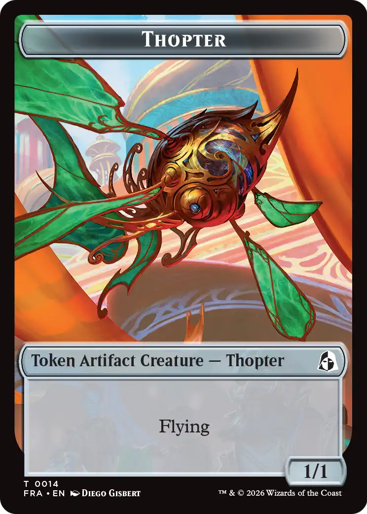 Heartwood // Thopter Double-Sided Token [Reality Fracture Tokens] | Gate City Games LLC