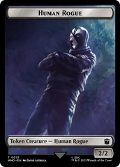 Human Rogue // Beast Double-Sided Token [Doctor Who Tokens] | Gate City Games LLC