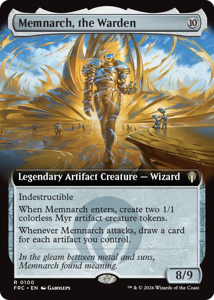Memnarch, the Warden (Extended Art) [Reality Fracture Commander] | Gate City Games LLC