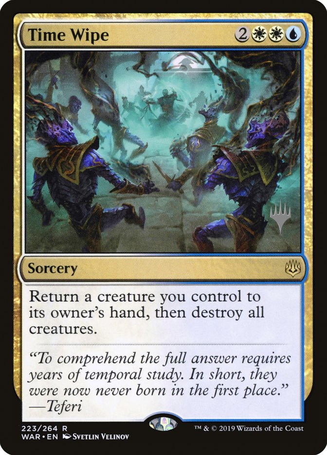 Time Wipe (Promo Pack) [War of the Spark Promos] | Gate City Games LLC