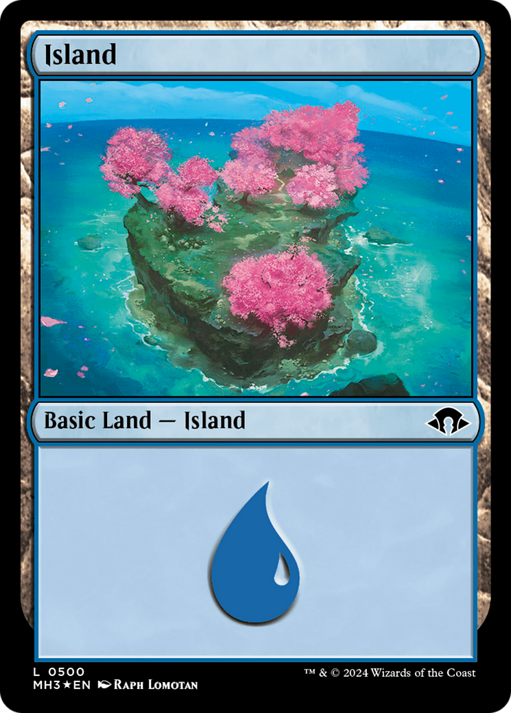 Island (0500) (Ripple Foil) [Modern Horizons 3] | Gate City Games LLC