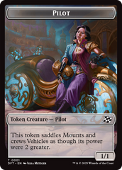 Vehicle // Pilot Double-Sided Token [Aetherdrift Tokens] | Gate City Games LLC