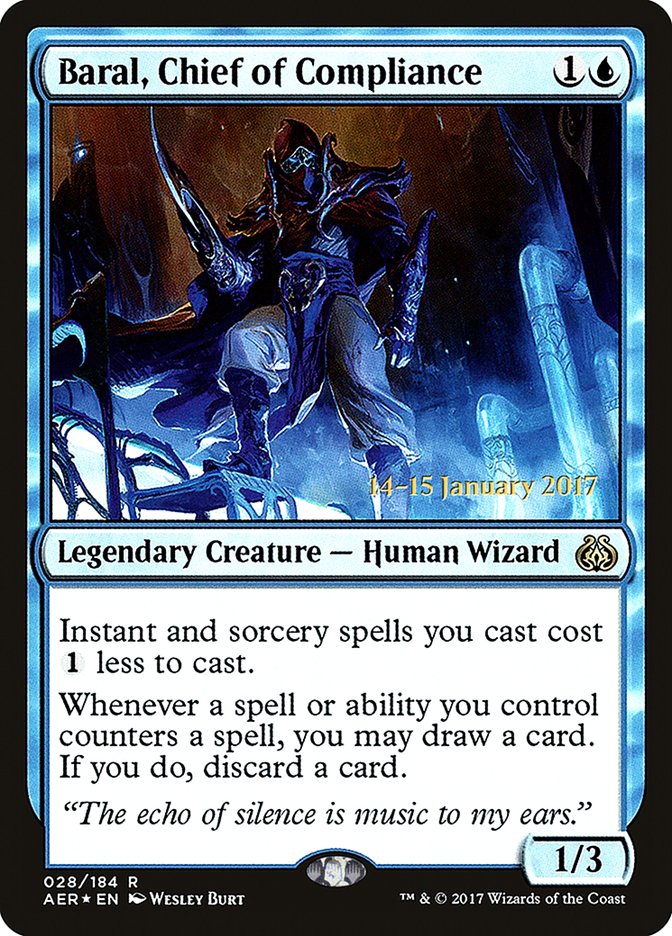 Baral, Chief of Compliance [Aether Revolt Prerelease Promos] | Gate City Games LLC