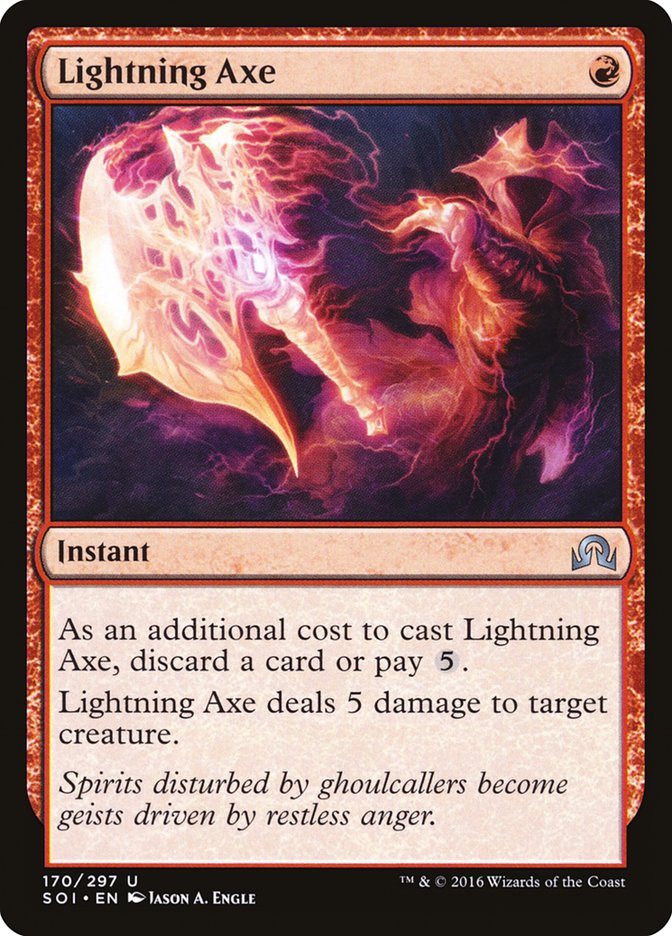 Lightning Axe [Shadows over Innistrad] | Gate City Games LLC