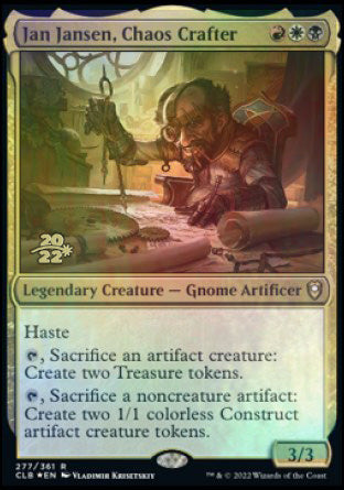 Jan Jansen, Chaos Crafter [Commander Legends: Battle for Baldur's Gate Prerelease Promos] | Gate City Games LLC