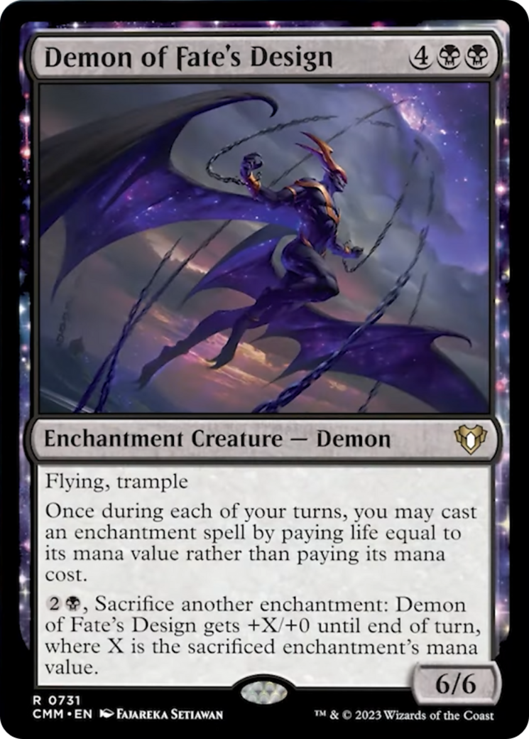 Demon of Fate's Design [Commander Masters] | Gate City Games LLC
