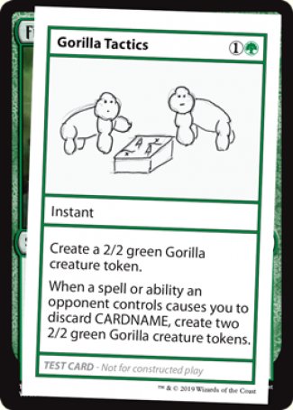 Gorilla Tactics (2021 Edition) [Mystery Booster Playtest Cards] | Gate City Games LLC