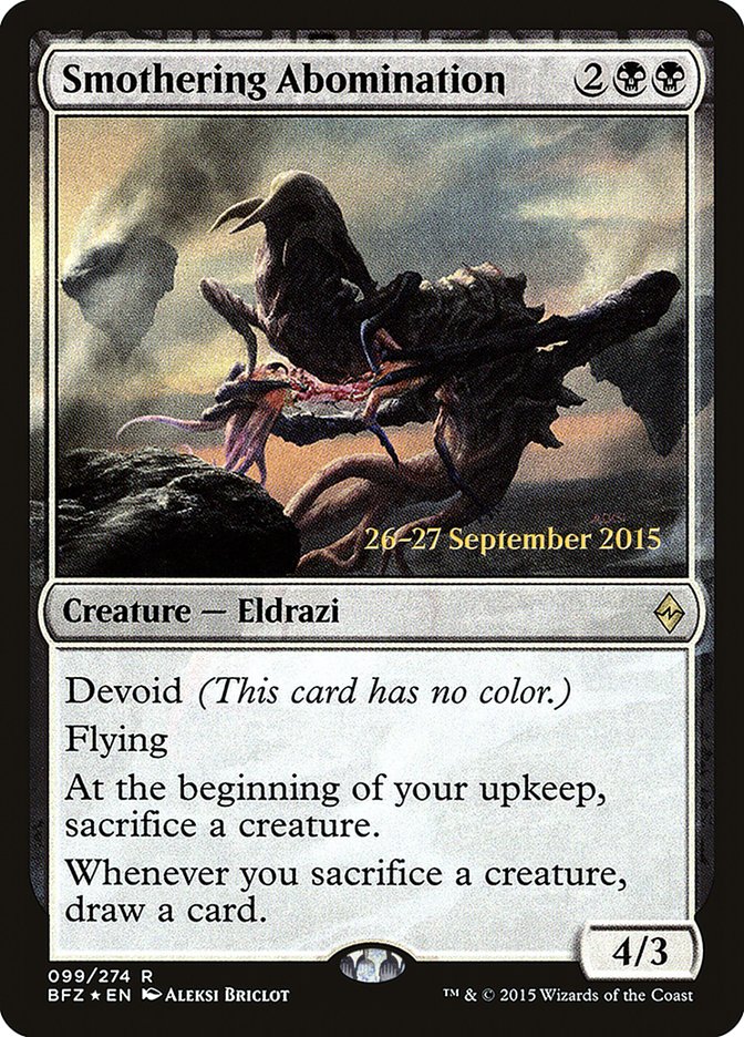 Smothering Abomination [Battle for Zendikar Prerelease Promos] | Gate City Games LLC