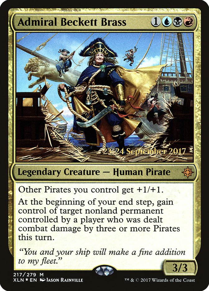 Admiral Beckett Brass [Ixalan Prerelease Promos] | Gate City Games LLC