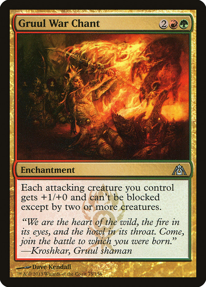 Gruul War Chant [Dragon's Maze] | Gate City Games LLC
