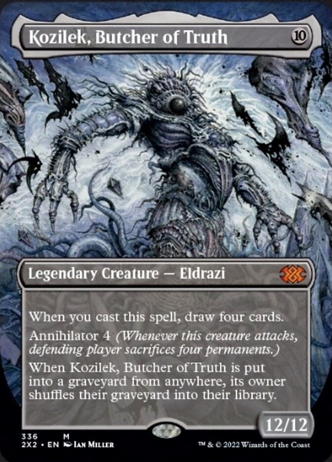 Kozilek, Butcher of Truth (Borderless Alternate Art) [Double Masters 2022] | Gate City Games LLC