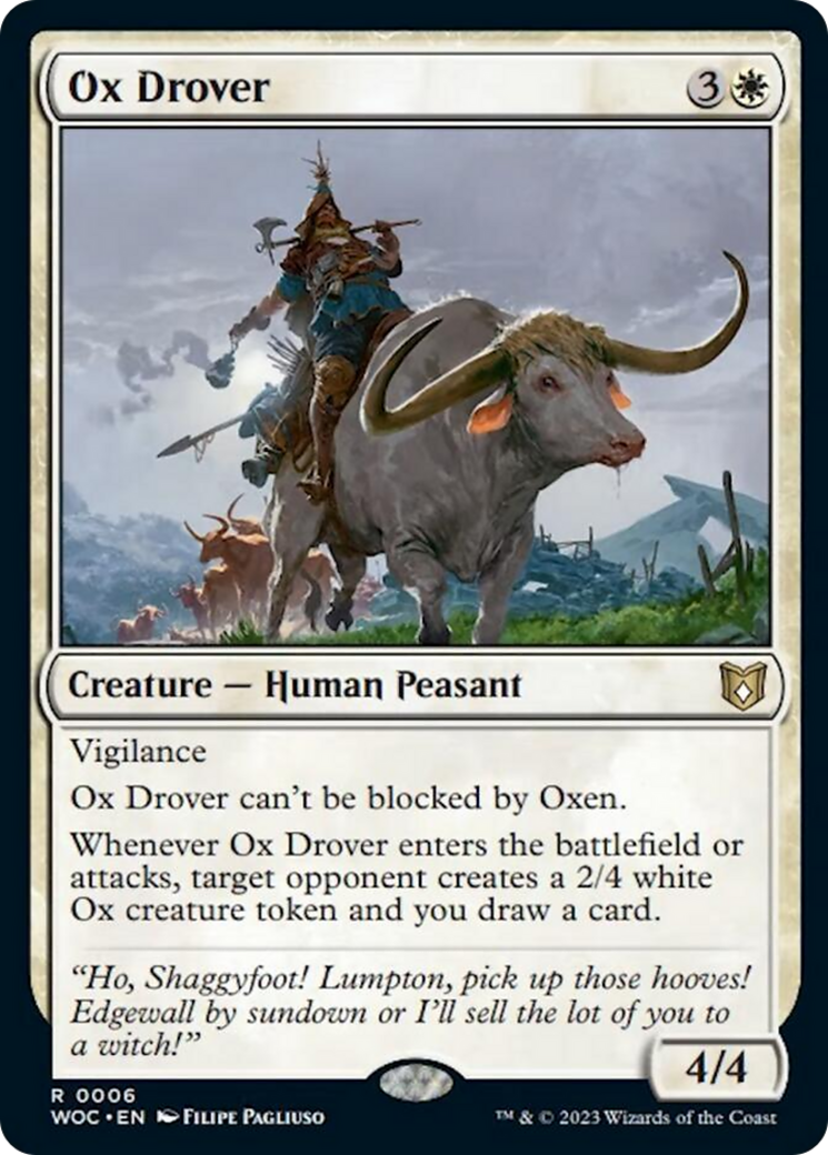 Ox Drover [Wilds of Eldraine Commander] | Gate City Games LLC