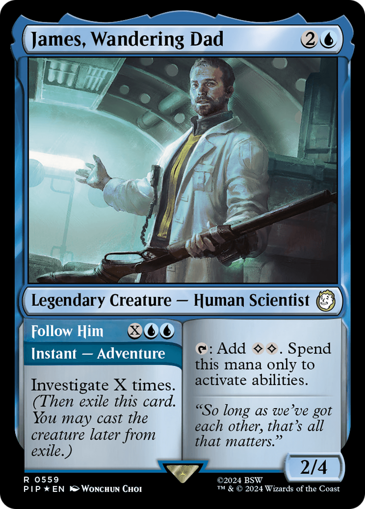 James, Wandering Dad // Follow Him (Surge Foil) [Fallout] | Gate City Games LLC